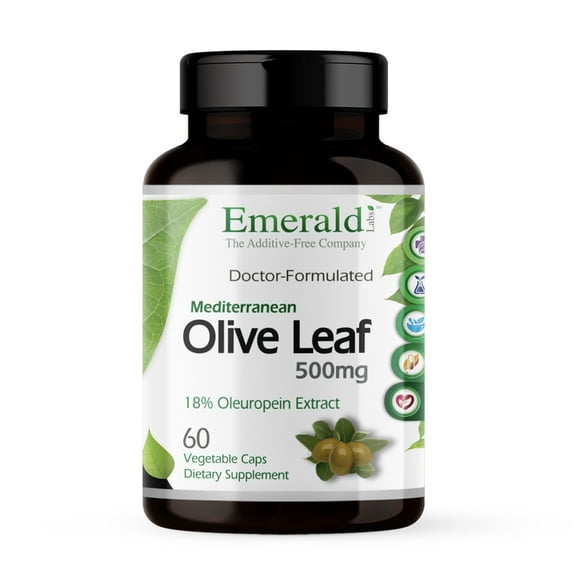 Emerald Labs Olive Leaf - Helps Support Immune Health - 60 Vegetable Capsules