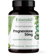 Emerald Labs Pregnenolone 50 mg - Support Energy Levels and Mood - 60 Capsules
