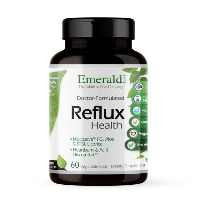 Emerald Labs Reflux Health Acid Reflux Support Supplement with