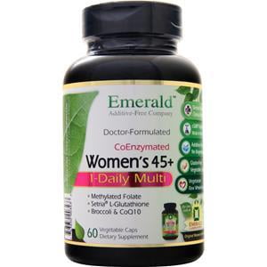 Emerald Labs Women's 45+ 1-Daily Multi - Multivitamin with CoQ10, B Vitamins, L-Glutathione to Support Healthy Heart, Strong Bones, Balanced Hormones - 60 Vegetable Capsules