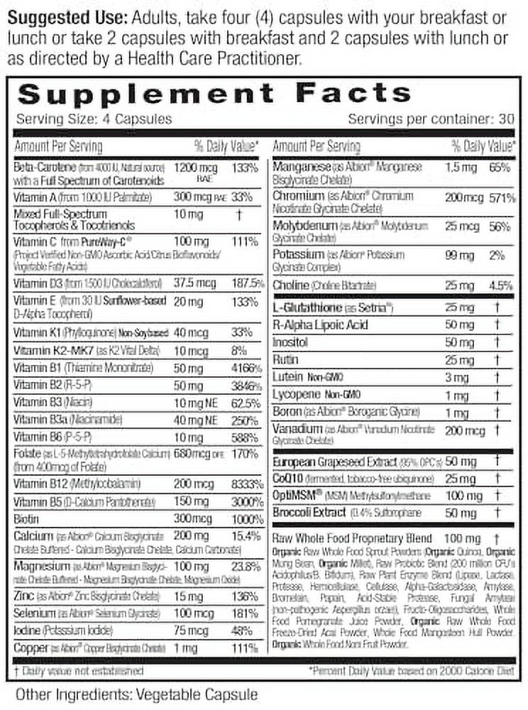 Emerald Labs Women's 45+ Clinical Multi Multivitamin with CoQ10, B Vitamins, and LGlutathione