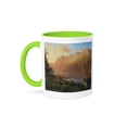 thumbnail image 1 of 3dRose, Emerald Lake near Tahoe by Thomas Hill American West , 11oz Two-Tone Green Mug, 1 of 7