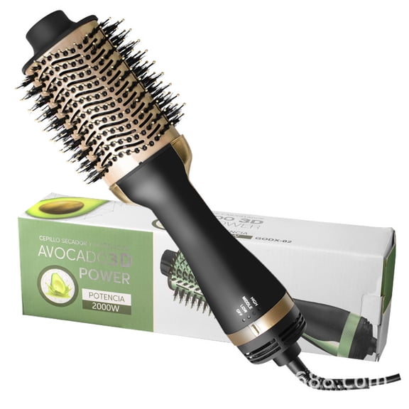 Emerald Lustre 2000W Power Styler: The Ultimate One-Step Blowout Brush for Rapid Volume and Silk-Smooth Finish, Advanced Ionic 3D Airflow System for Frizz-Free Home Salon Results