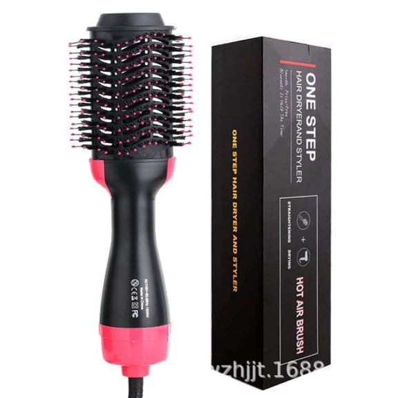 Emerald Lustre 2000W Power Styler: The Ultimate One-Step Blowout Brush for Rapid Volume and Silk-Smooth Finish, Advanced Ionic 3D Airflow System for Frizz-Free Home Salon Results