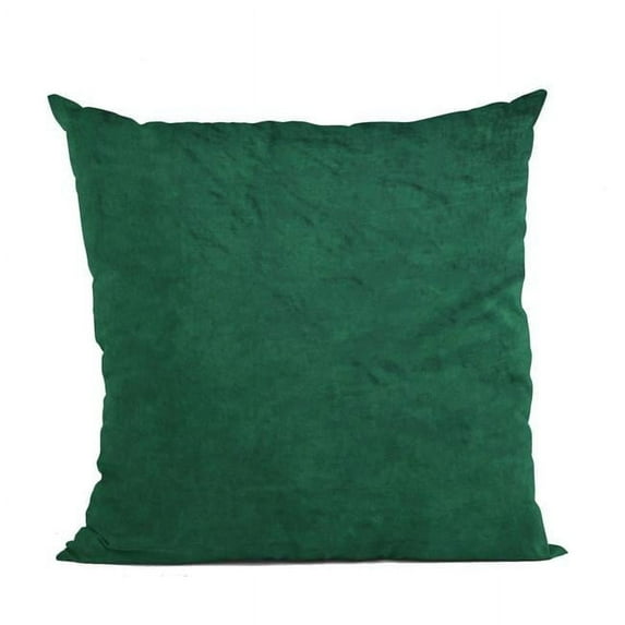 Emerald Lux Velvet Shiny Velvet Luxury Throw Pillow - 20 x 26 in. Standard Size