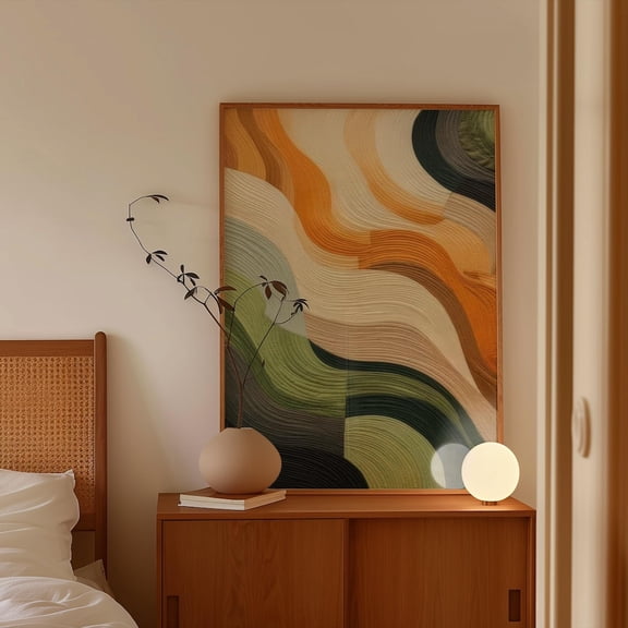 Emerald Mid Century Modern Decor Wall Art