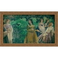 thumbnail image 1 of Emerald Necklace 40x24 Large Gold Ornate Wood Framed Canvas Art by Victor Borisov-Musatov, 1 of 2