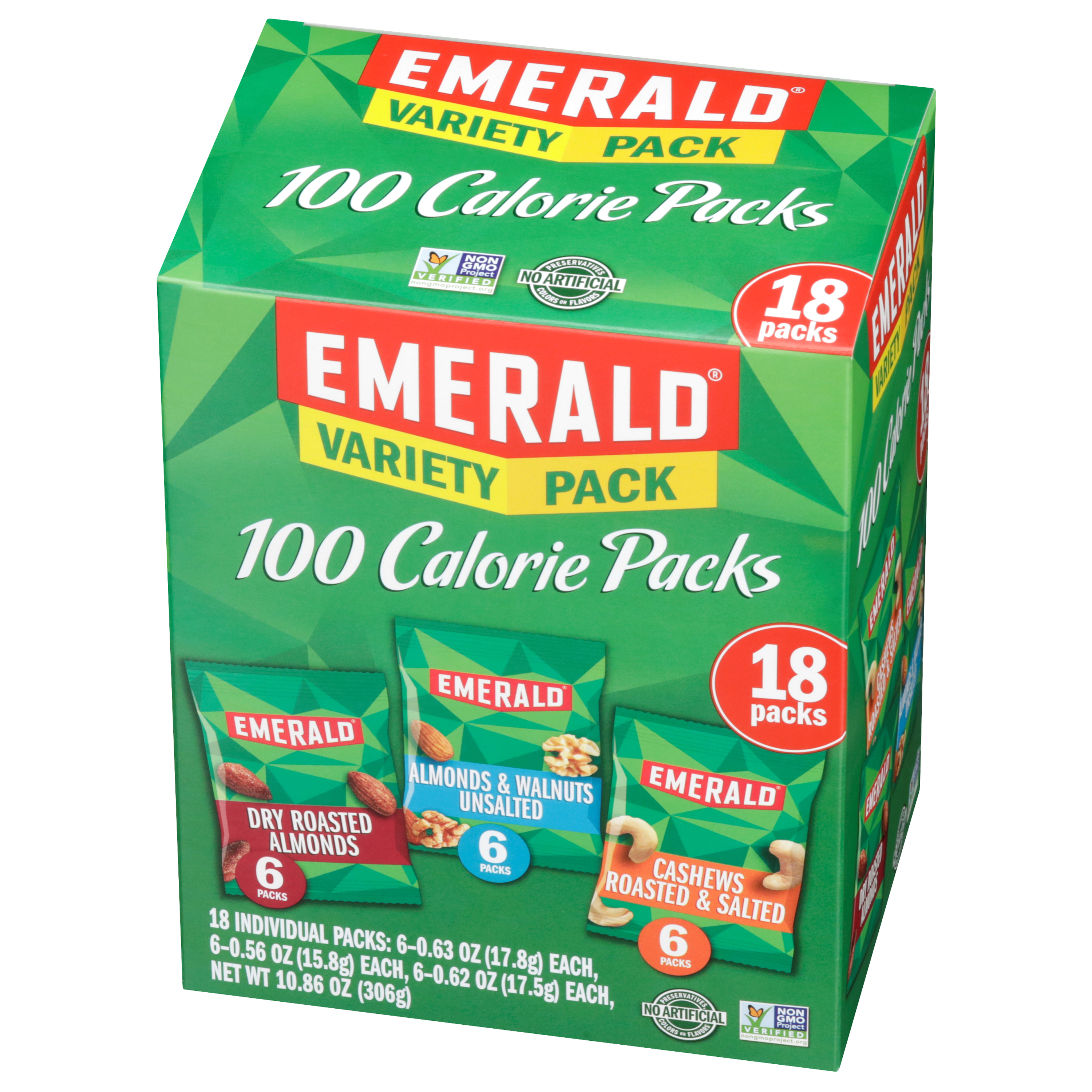 Emerald Nuts, 100 Calorie Variety Pack, 18 Count - image 1 of 3