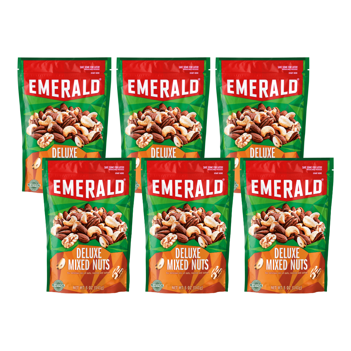 くらしを楽しむアイテム Emerald Nuts, (Pack Bag Resealable oz, 5 Nuts, Mixed Deluxe ライト・ランタン