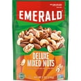 thumbnail image 1 of Emerald Nuts Deluxe Mixed OLF24 Nuts (1-Pack), Features Roasted and Salted Nuts, Including Almonds, Cashews, Walnuts, Brazil Nuts and Pecans, 5oz Resealable Bag, 1 of 3