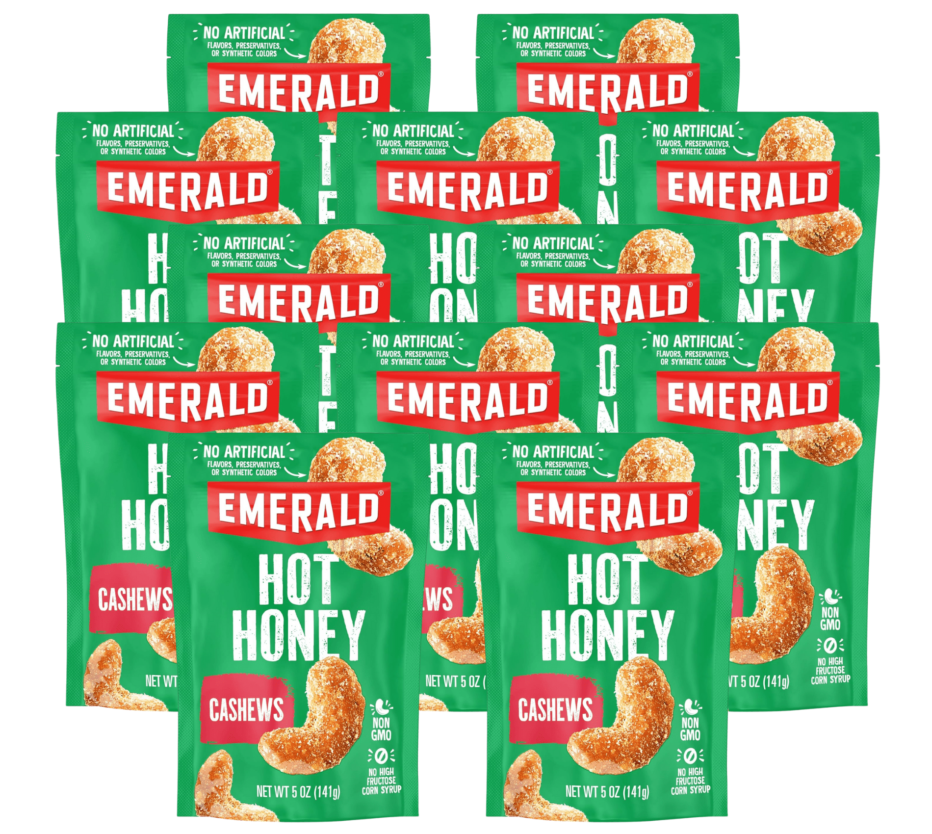 Emerald Nuts Hot Honey Cashew, 5 oz (Pack of 12) - Walmart.com