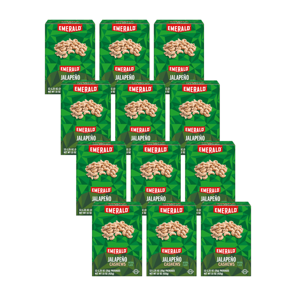 Emerald Nuts, Jalapeo Cashews, 12 ct, 15 oz Box (Pack of 12)