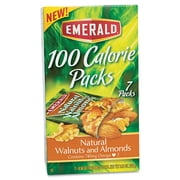 Emerald Nuts, Natural Walnuts & Almonds, 100 Calorie Packs, 7 Ct, 3.92 oz