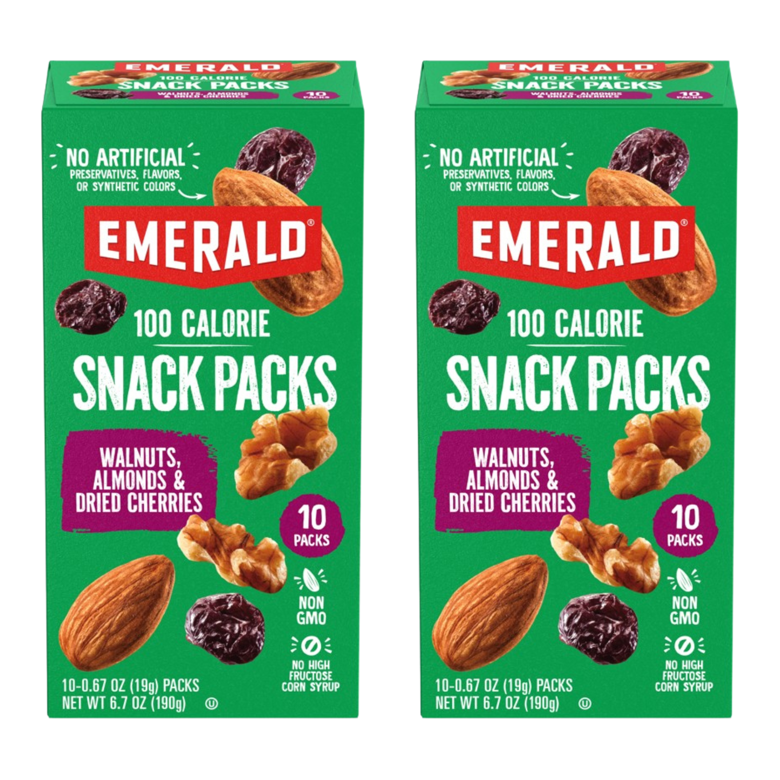 Emerald Nuts, Natural Walnuts & Almonds with Dried Cherries, 100 ...