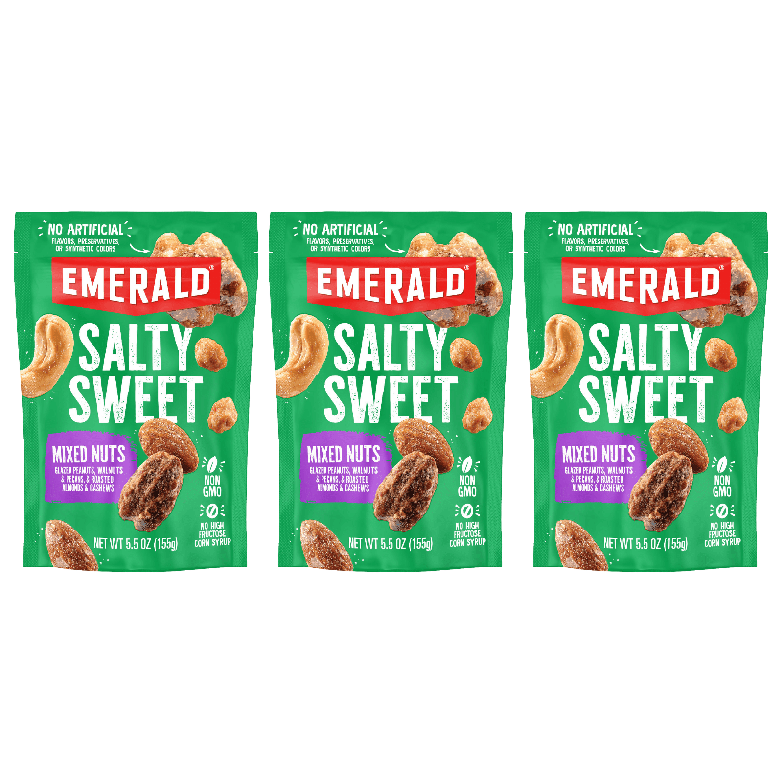 Emerald The Original Salty Sweet Mixed Nuts No Artificial Flavor