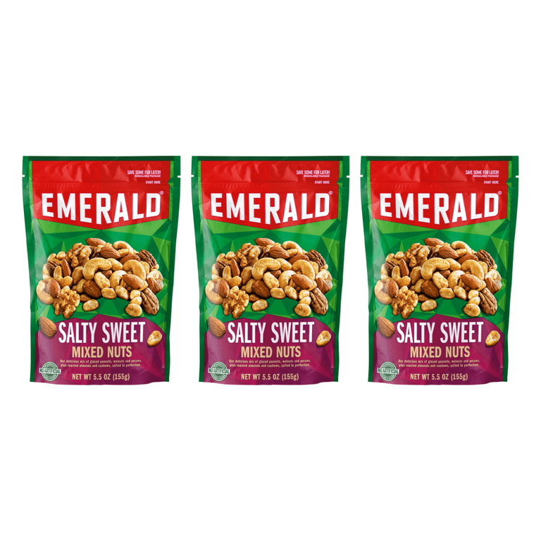 Emerald The Original Salty Sweet Mixed Nuts No Artificial