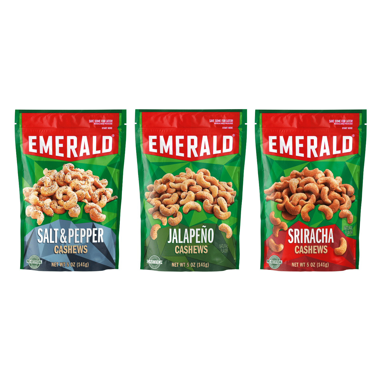 ☆新品未使用NUTS OUTDOOR BRIESTA Emerald Emerald Nuts, Deluxe Mixed Nuts, 5 oz, Resealable Bag (Pack