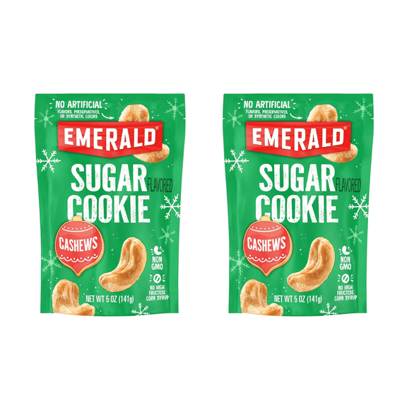 Emerald Nuts Sugar Cookie Cashew, 5 oz (Pack of 2)
