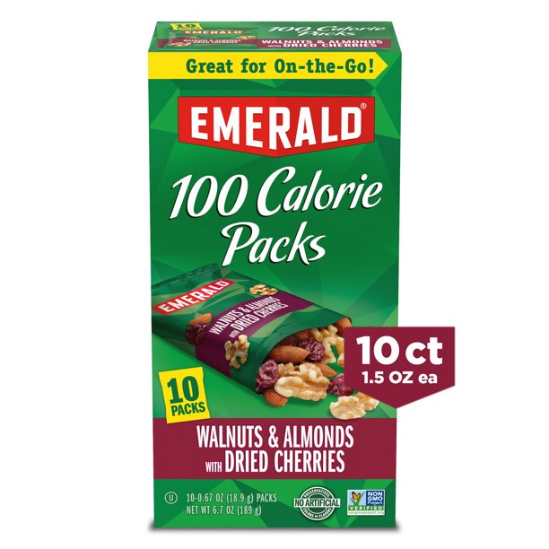 Emerald Nuts, Walnuts & Almonds with Dried Cherries, 100 Calorie Packs