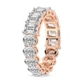 thumbnail image 1 of Emerald & Oval Shape Lab Grown Diamond Jayla Eternity Ring For Women | 5 Carat IGI Certified 14K Rose Gold | FG-VS Quality Friendly Diamonds Eternity Ring Size 6, 1 of 4