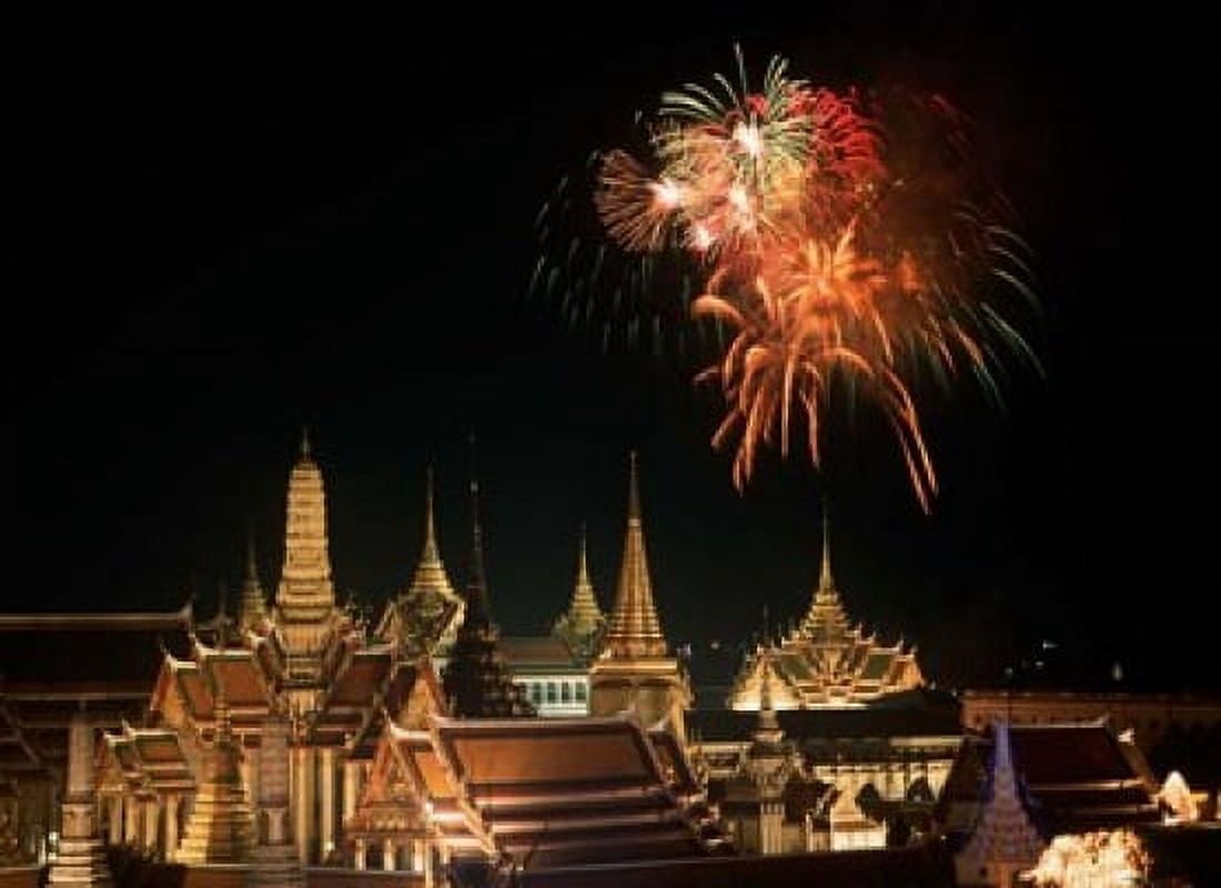 Emerald Palace During Commemoration of King Bumiphols 50th Anniversary Thailand Canvas Art - Russell Gordon DanitaDelimont (26 x 19)
