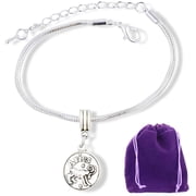 Emerald Park Jewelry Aries Astrology Sign Snake Chain Charm Bracelet