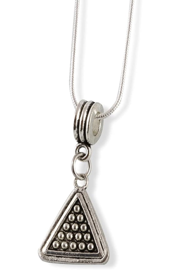 Billiards Balls and Rack Snake Chain Necklace