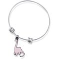 thumbnail image 1 of Brontosaurus Cartoonish Dinosaur Fancy Charm Bangle, 1 of 6