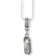 Emerald Park Jewelry Car 3D Looks Like a Beetle from The Front Charm Snake Chain Necklace