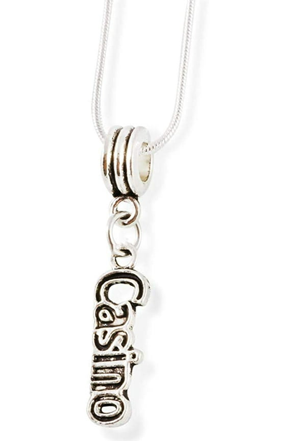 Emerald Park Jewelry Casino Necklace | Snake Chain Pendant Necklace