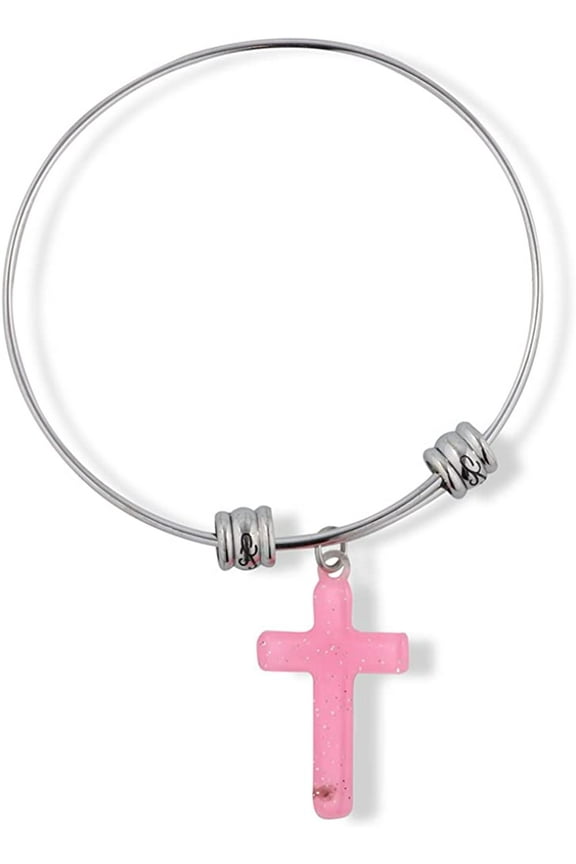 Cross Plastic Fancy Charm Bangle