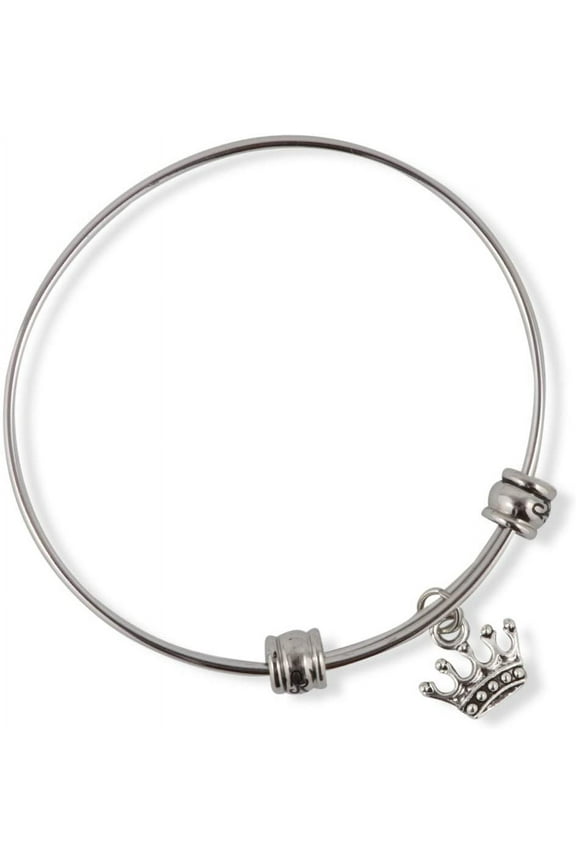 Crown with 5 Points Fancy Bangle