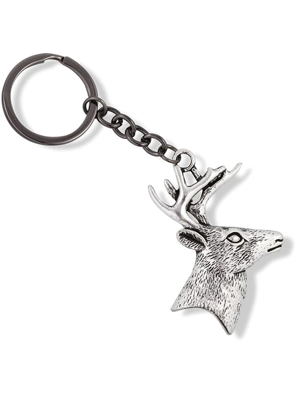 Deer Keychain | Deer Antler Keychain for Men and Women Great Camping Gadgets and Country Boy Gifts for Men Hunting Keychain or Antler Keychains for Her and Fun Hunting Gadgets or
