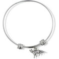thumbnail image 1 of Emerald Park Jewelry Fox Small One Sided Fancy Charm Bangle, 1 of 3