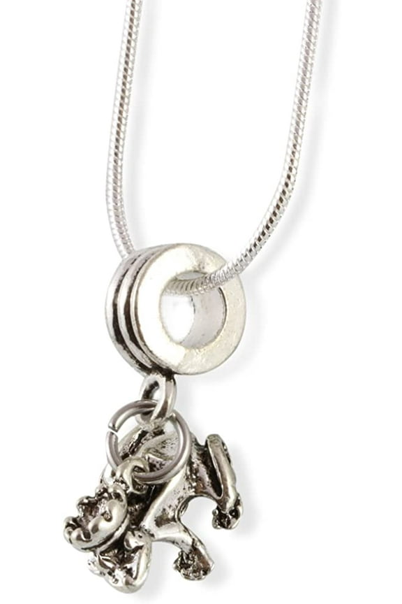 Frog Prince with Crown Snake Chain Necklace