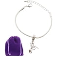 thumbnail image 1 of Hummingbird Bracelet | Geometric Snake Chain Charm Bracelet, 1 of 9