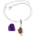 thumbnail image 1 of Emerald Park Jewelry Ice Cream Treat Snake Chain Charm Bracelet, 1 of 11
