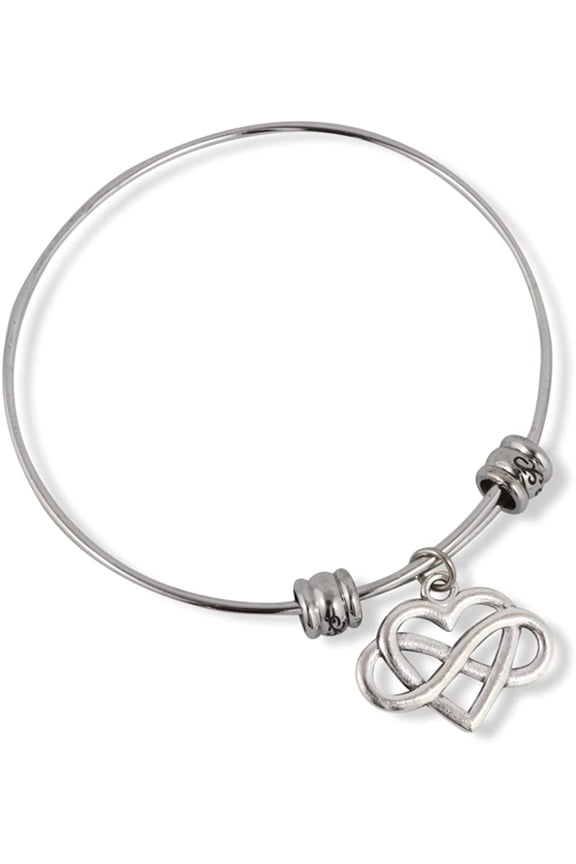 Infinity Heart Fancy Bangle