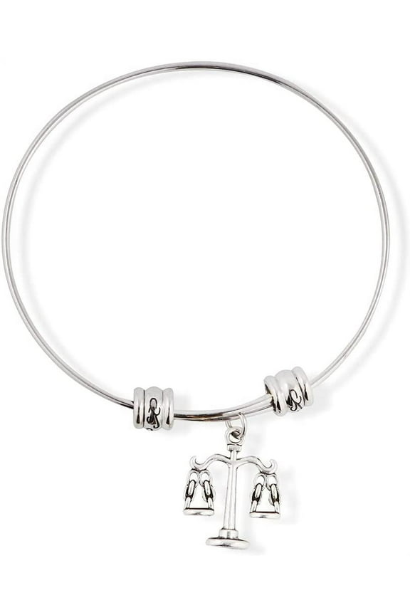 Justice Law Scale Fancy Charm Bangle