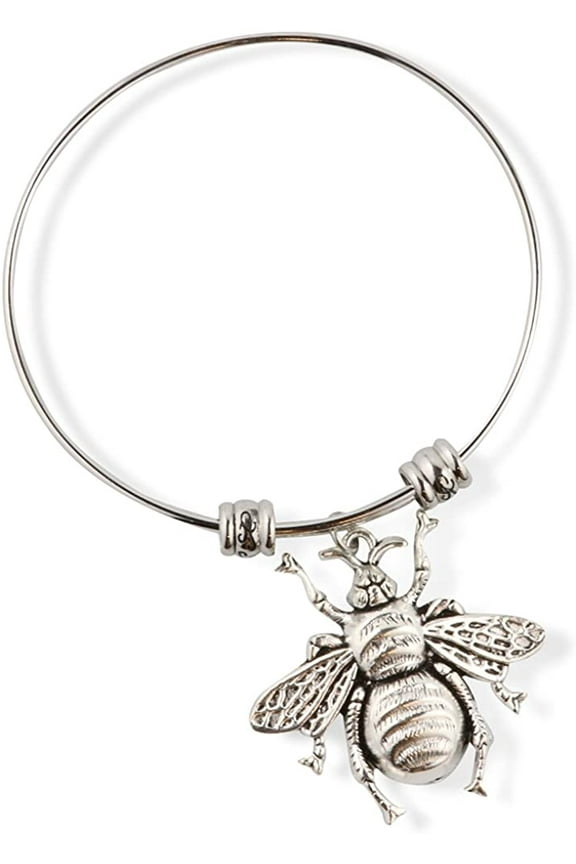 Large Fly Insect Bug Fancy Charm Bangle