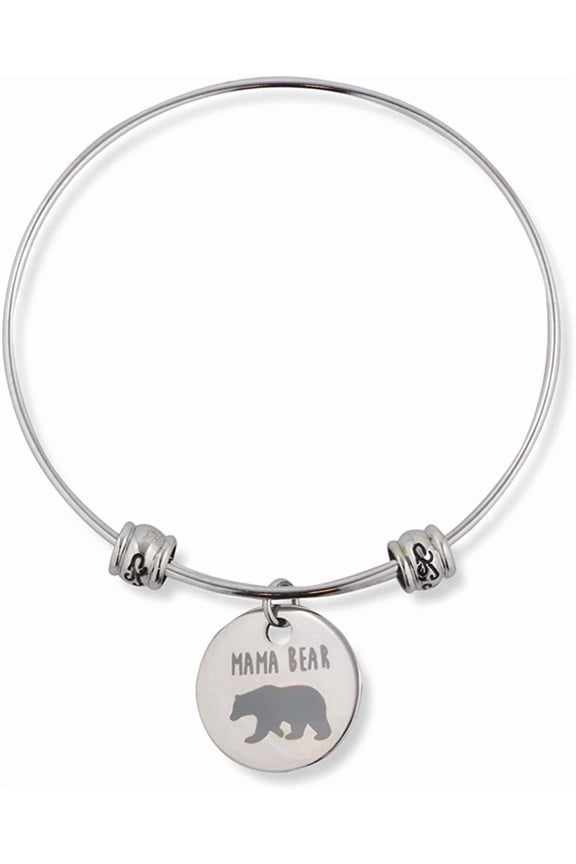 Mama Mother Bear Fancy Charm Bangle