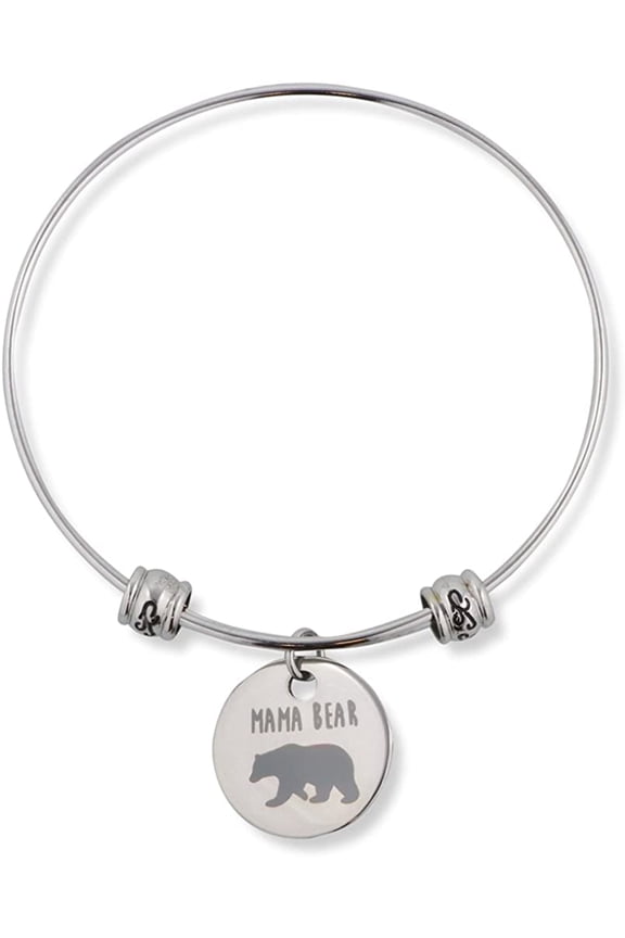 Mama Mother Bear Fancy Charm Bangle