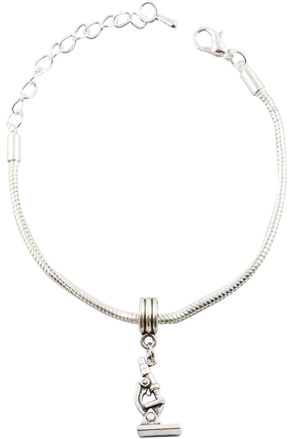 Microscope Bracelet | Snake Chain Charm Bracelet