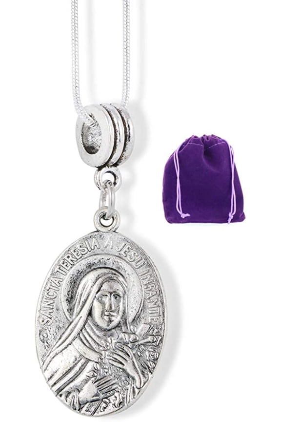 Mother Teresa | Saint Teresa Patron Saint of Flowers and The Little Ways Beautiful Medal for Those That Love Saint Teresa