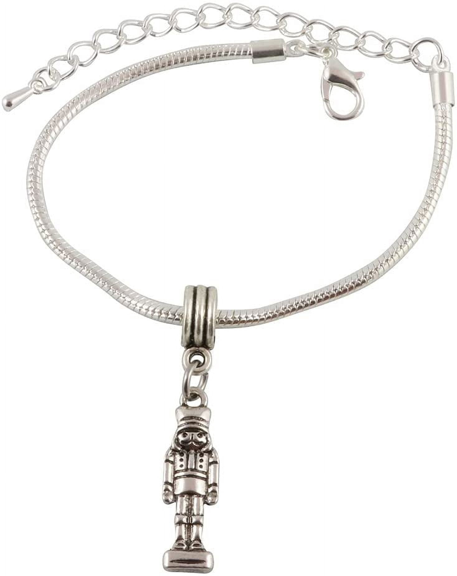 Emerald Park Jewelry Nutcracker Bracelet Tin Toy Soldier Stainless