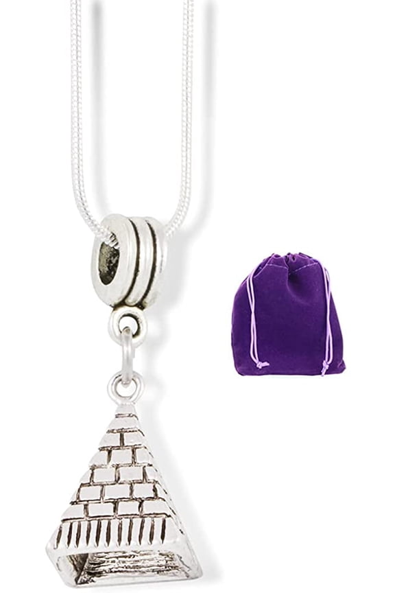 Pyramid Charm Snake Chain Necklace