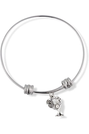 Rooster Adjustable Charm Bangle