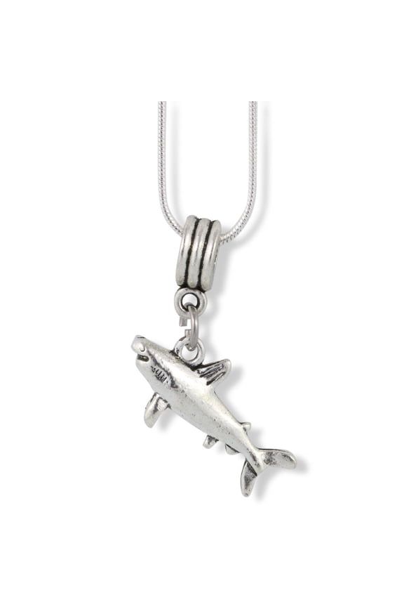 Emerald Park Jewelry Shark Charm Snake Chain Necklace