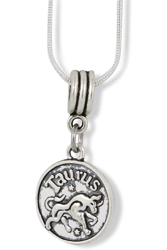 Taurus Charm Snake Chain Necklace