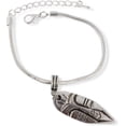 thumbnail image 1 of Emerald Park Jewelry Tiki Mask Snake Chain Charm Bracelet, 1 of 1